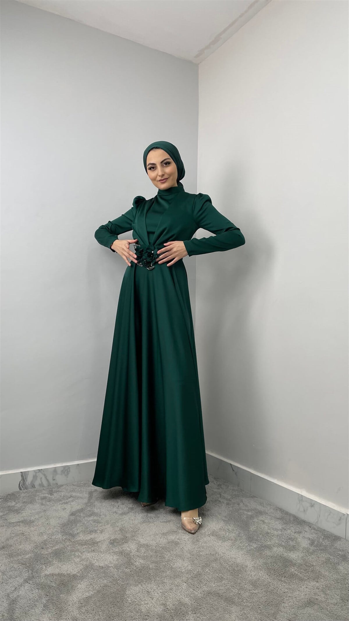 6691 C Abiye Elbise