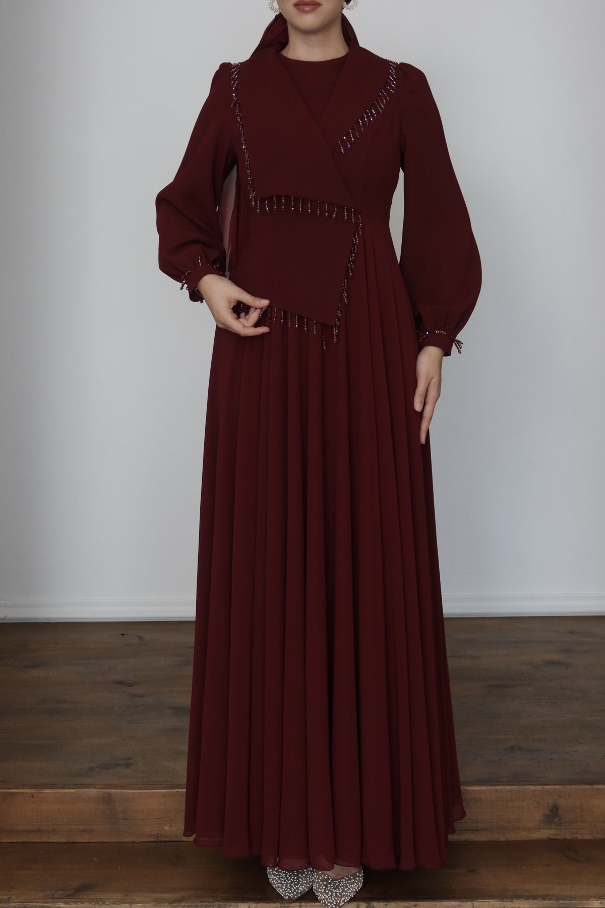 850 G Adriana Abiye-Kahve Rengi