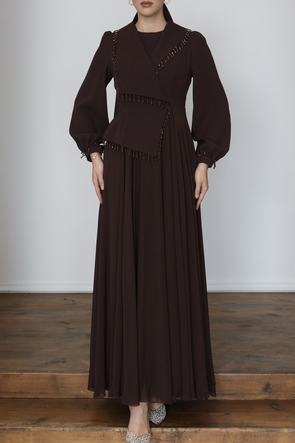 850 G Adriana Abiye-Kahve Rengi