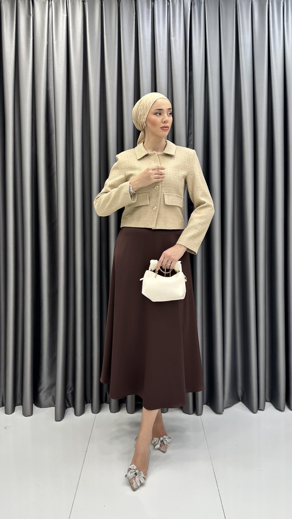 9810 Y Bayan Ceket-latte