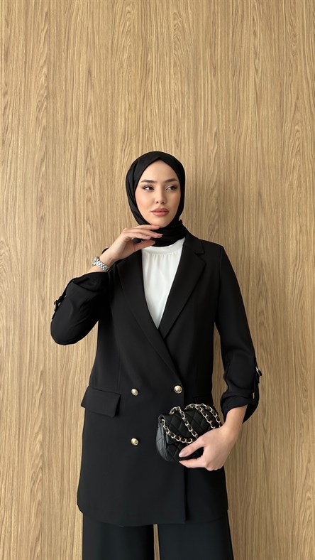 0002 Traphy Ceket-Siyah