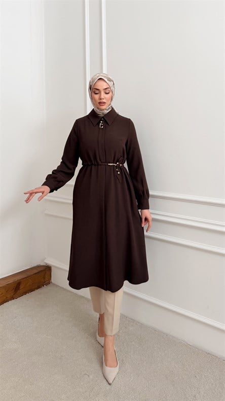 0353 Soleni Giyçık-Kahve Rengi