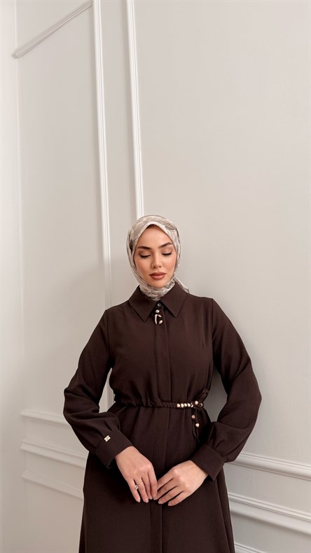 0353 Soleni Giyçık-Kahve Rengi