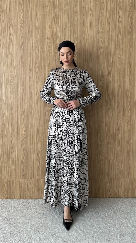 0584 Felina Elbise-Siyah