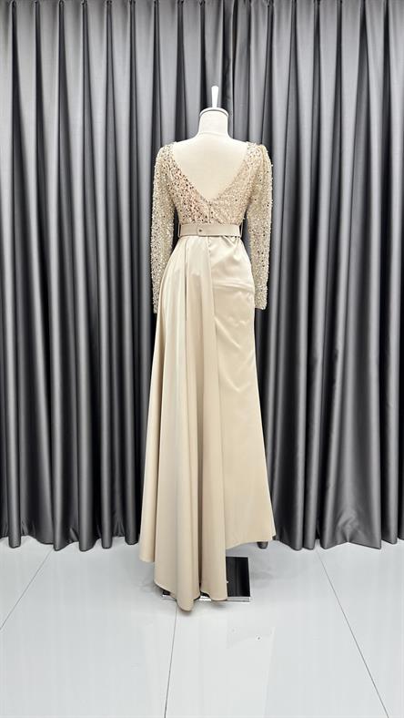 09 N Abiye Elbise-Gold Rengi
