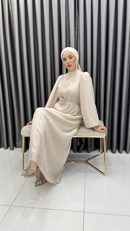 1016 Y Bayan Elbise-Taş