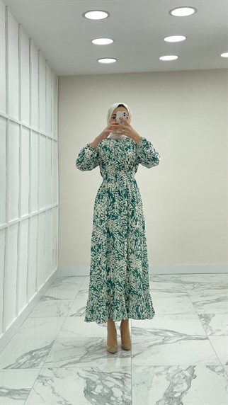 1120 A Yaprak Elbise