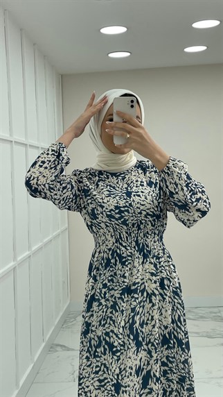 1120 A Yaprak Elbise