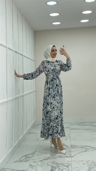 1120 A Yaprak Elbise