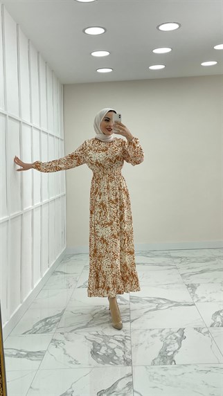 1120 A Yaprak Elbise