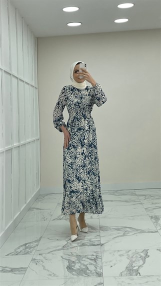 1120 A Yaprak Elbise