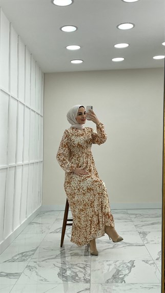 1120 A Yaprak Elbise