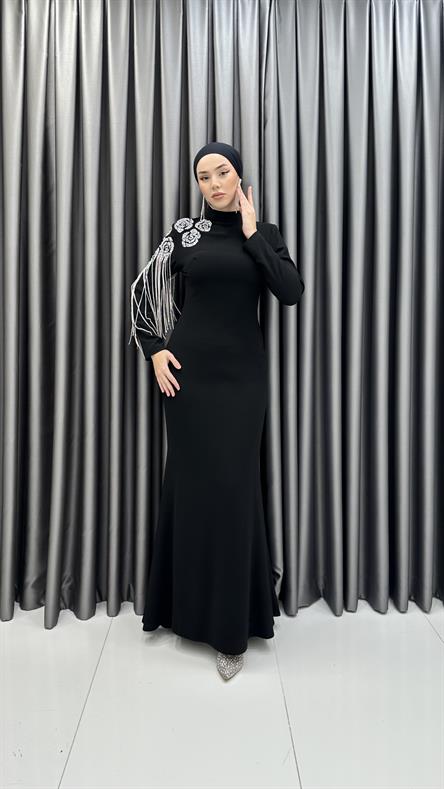 1121 S Belen Abiye-Siyah
