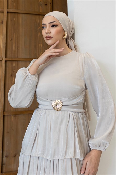 1244 Y Bayan Elbise-Taş