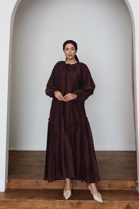 1253 Y Bayan Elbise-Mor
