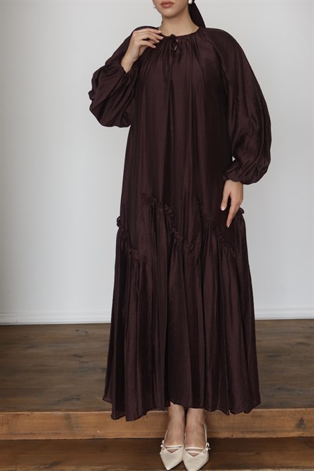 1253 Y Bayan Elbise-Mor