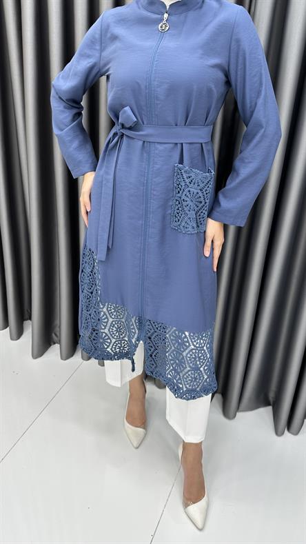 1437 O Bayan Kap-İndigo Mavi