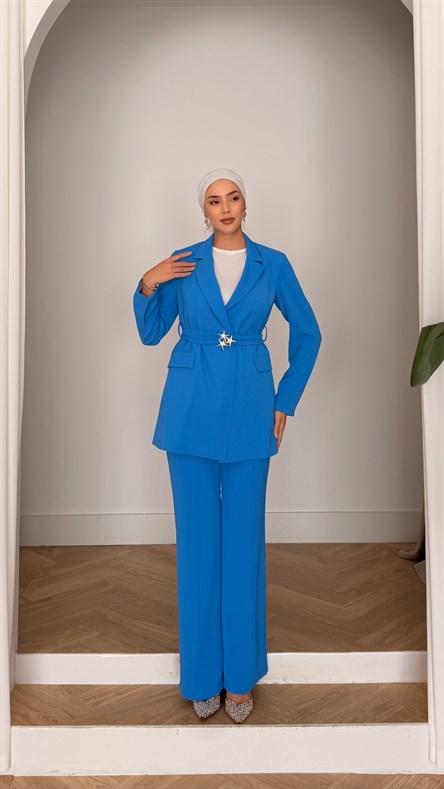 15267 N Bayan Takım-İndigo Mavi