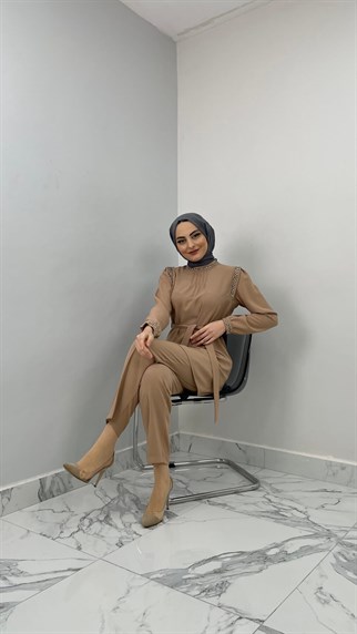 1725 - Taş Süslemeli İkili Takım - VİZON