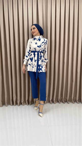 1762 - Kuşaklı İkili Takım - MAVİ