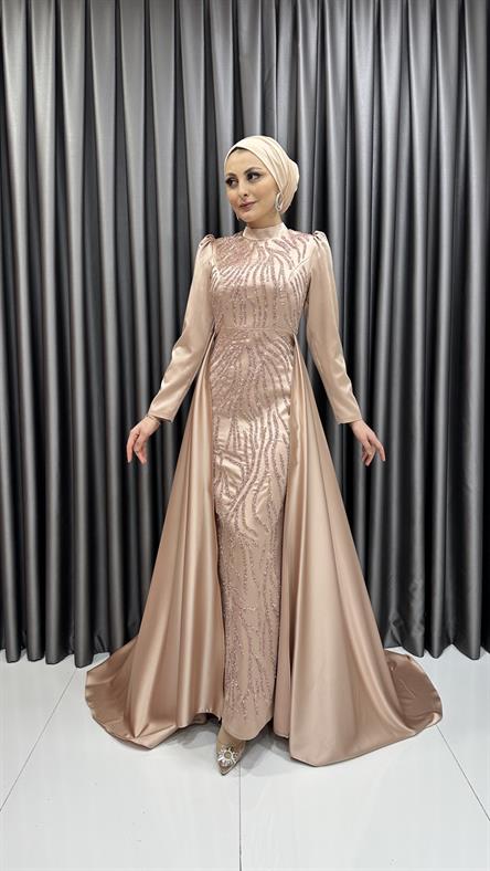 2299 N Abiye Elbise-Gold Rengi