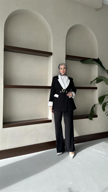 2375 O Bayan Takım-Siyah