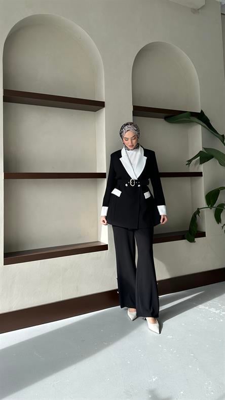 2375 O Bayan Takım-Siyah