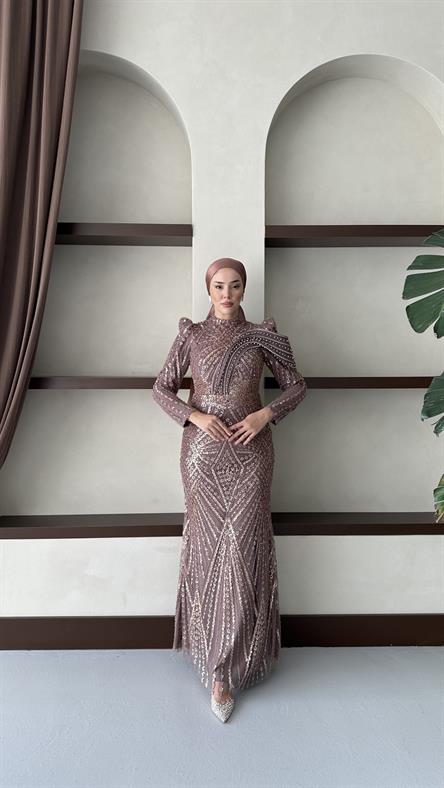 2443 N Miray Abiye-Kahve Rengi