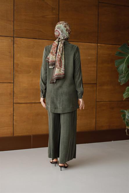 2634 O İpek Takım-Haki