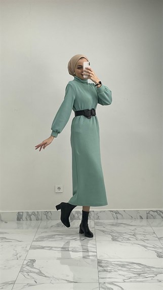 2664 N Yakalı elbise