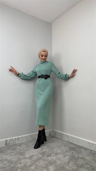 2664 N Yakalı elbise