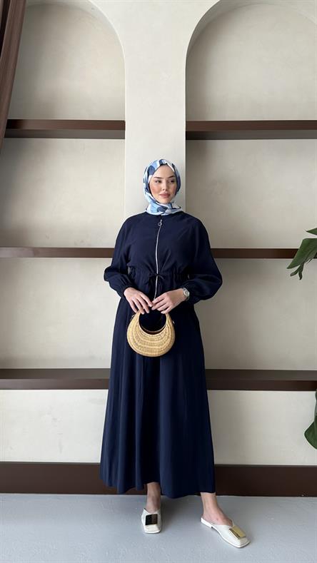 2889 H Bayan Elbise-Lacivert