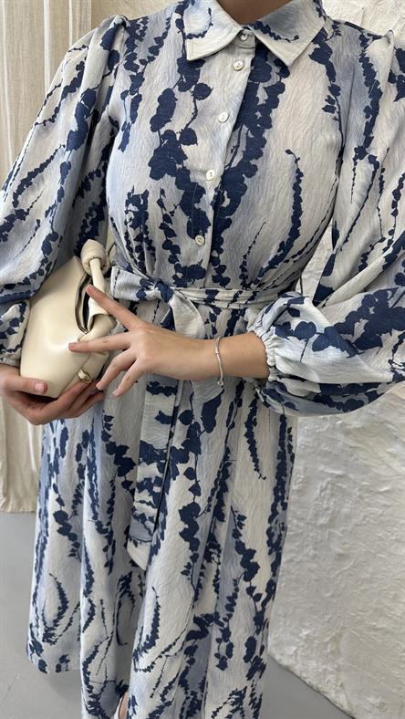 3047 S Bayan Elbise-Mavi