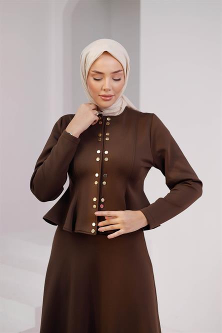 3173 W Bayan Takım-Kahve Rengi