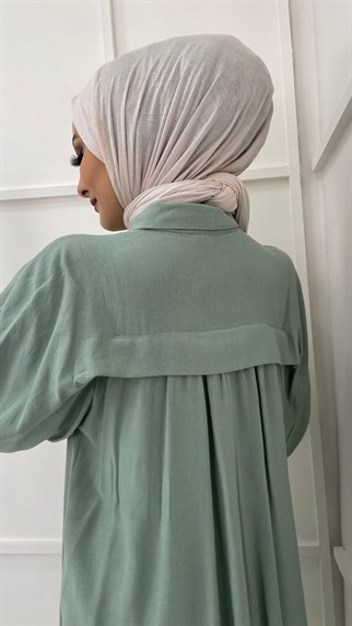 320 - Kat Detaylı İkili Keten Takım - MİNT