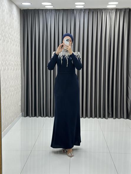 3996 Paris Abiye-Lacivert