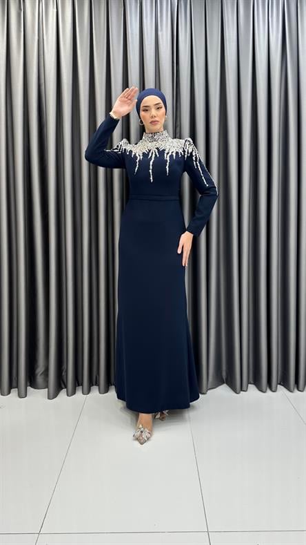 3996 Paris Abiye-Lacivert