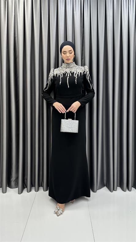 3996 Paris Abiye-Siyah