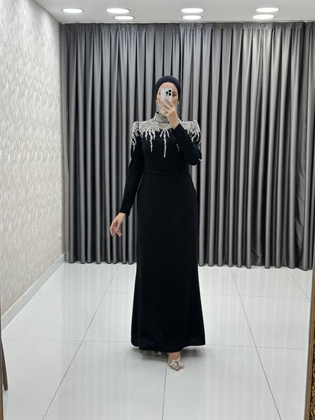 3996 Paris Abiye-Siyah