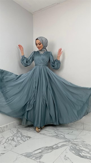 4055 Bayan Abiye Elbise