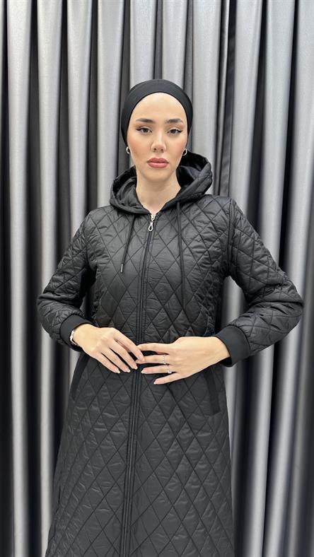 4171 Ş Kapitone Kap-Siyah