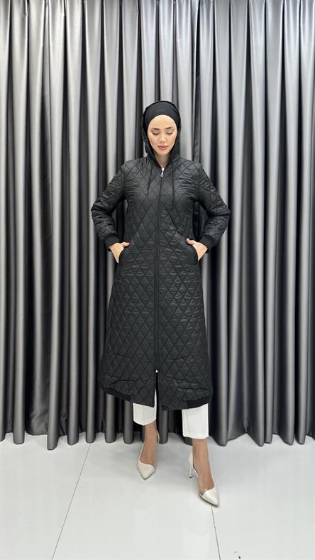 4171 Ş Kapitone Kap-Siyah