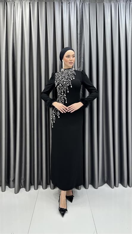 4284 T Alita Abiye-Siyah