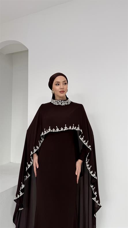 4329 Manuka Abiye-Kahve Rengi