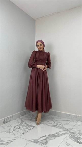 4377 Bayan Abiye Elbise