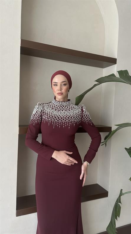 4450 T Meyra Abiye-Bordo