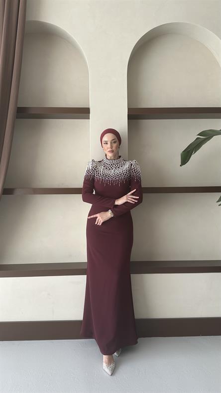 4450 T Meyra Abiye-Bordo