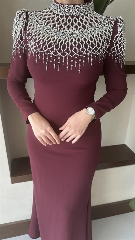 4450 T Meyra Abiye-Bordo