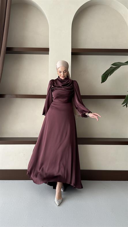 4526 H Abiye Elbise-Marsala