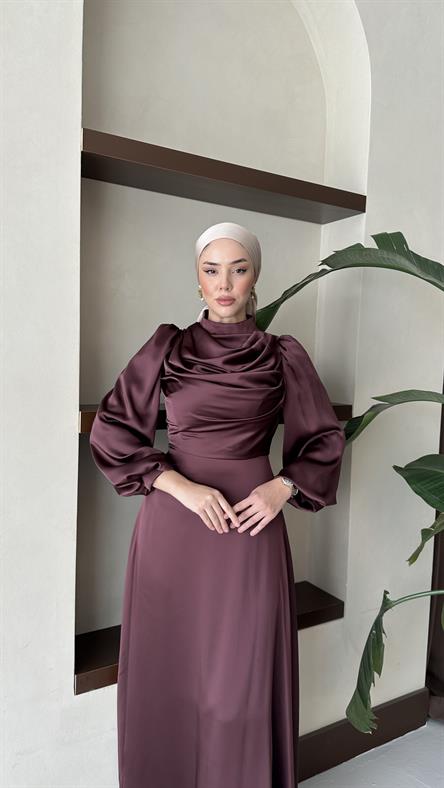 4526 H Abiye Elbise-Marsala